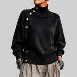 Regina | Elegantní svetr se zlatými knoflíky