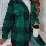 Gabriela | Oversized kostkovaná bunda