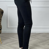 Růžena | Kalhoty slim fit se šňůrkou v pase