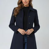 Linda | Elegantní kabát rovného střihu