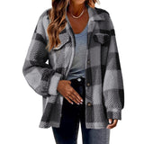 Gabriela | Oversized kostkovaná bunda